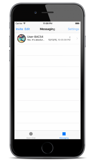 Messaging Tab